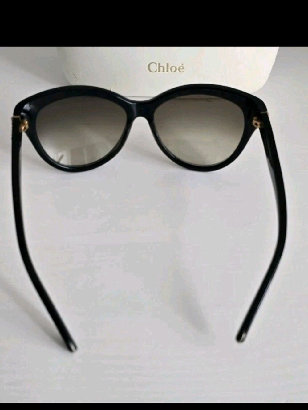 CHLOE Cateye CE 627 S 303 Khaki Sunglasses With Case - Picture 6 of 10